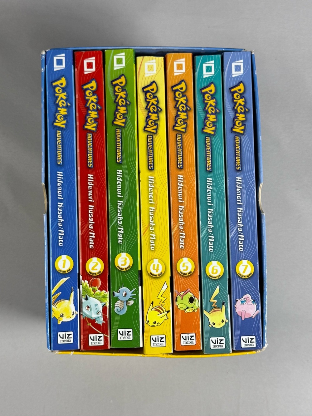 Pokémon Adventures Manga Box Set Vol.1-7 — Colorful Spines